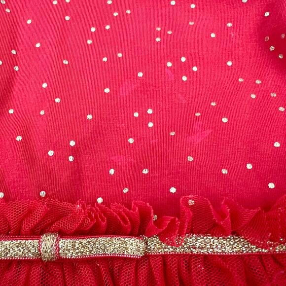 Hanna Andersson Red Soft Tulle Shimmer Star Dress - Picture 3 of 8